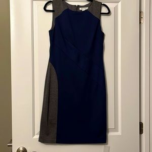 Navy sleeveless dress